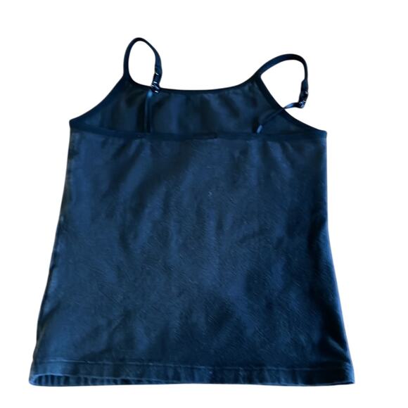 Faded Glory Girls S 6/6X Black Camisole Tank Top with Silver Embroidery Y2K - Picture 2 of 7